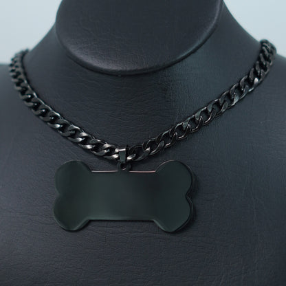 CADENA Y PLACA PARA PERRO