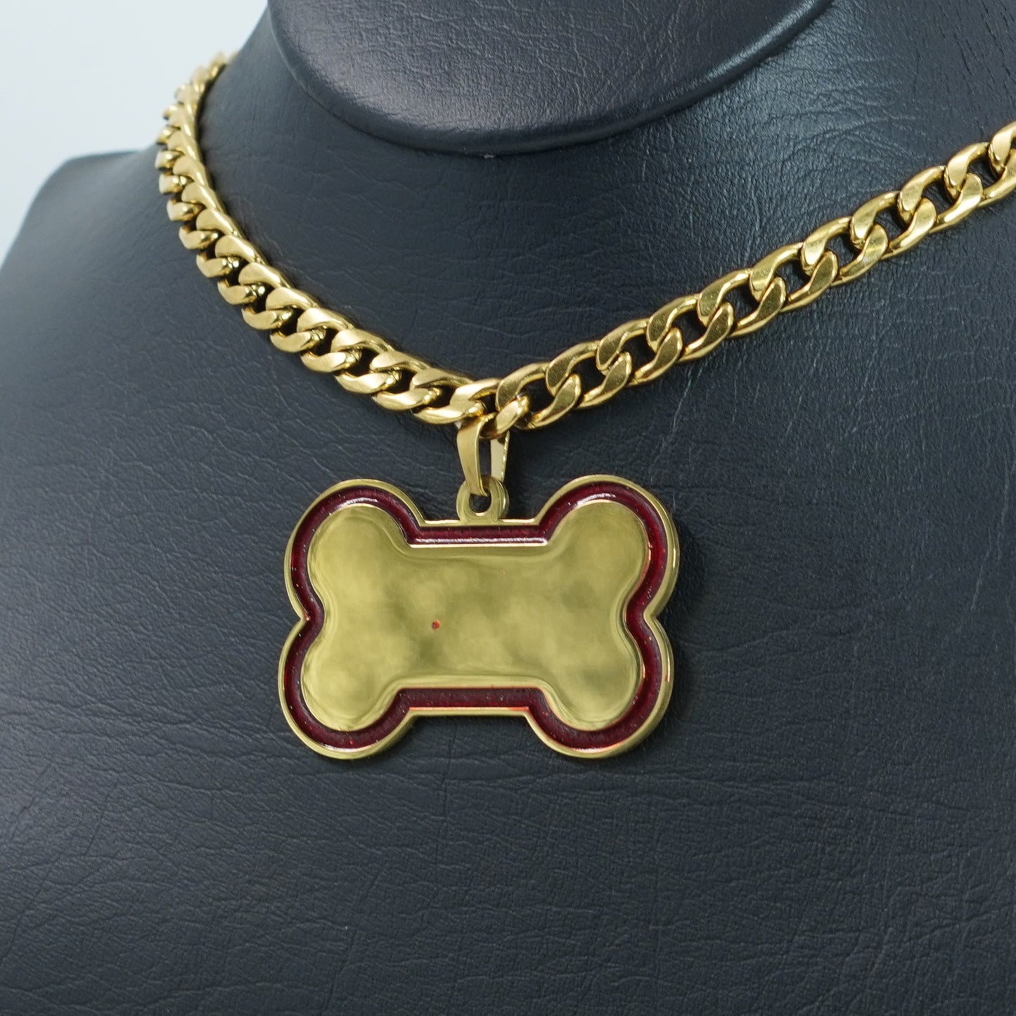 CADENA Y PLACA PARA PERRO