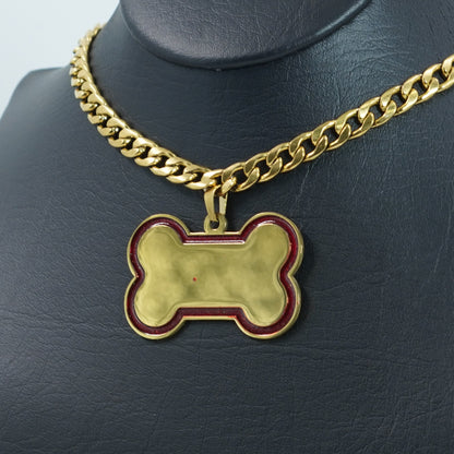 CADENA Y PLACA PARA PERRO