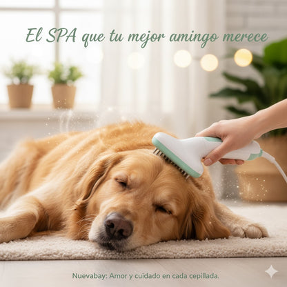 "2-en-1: Cepillo Secador Rápido y Anti-Estrés para Mascotas"